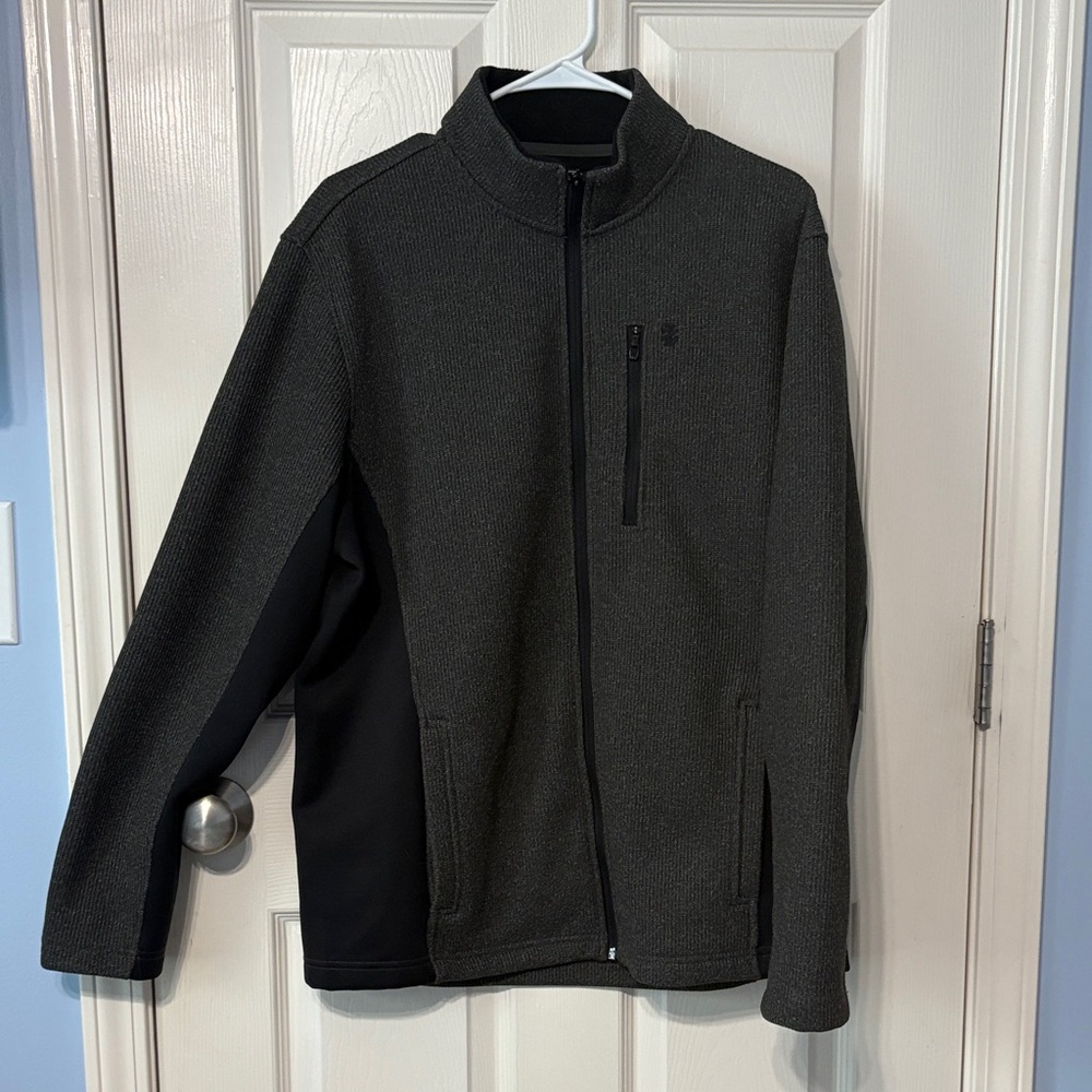 Izod Charcoal and Black Performance Jacket